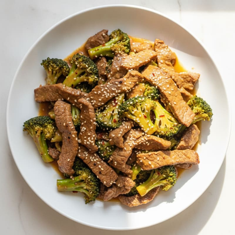 Sesame Beef and Broccoli Stir-Fry
