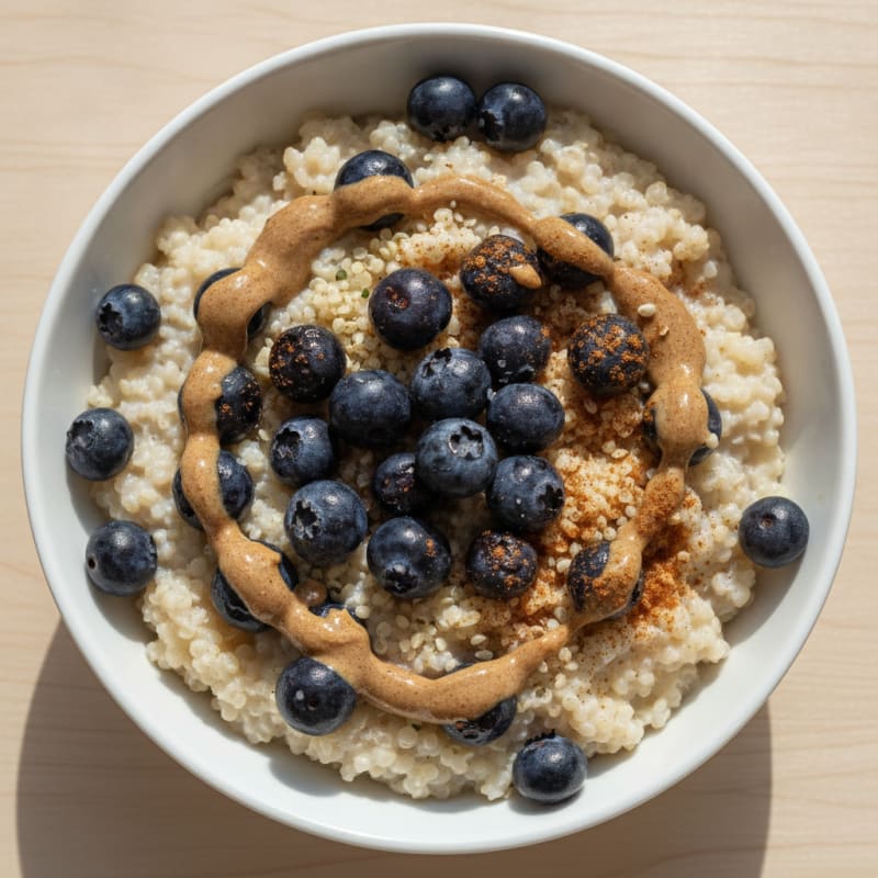 Warm Berry Vanilla Protein Quinoa