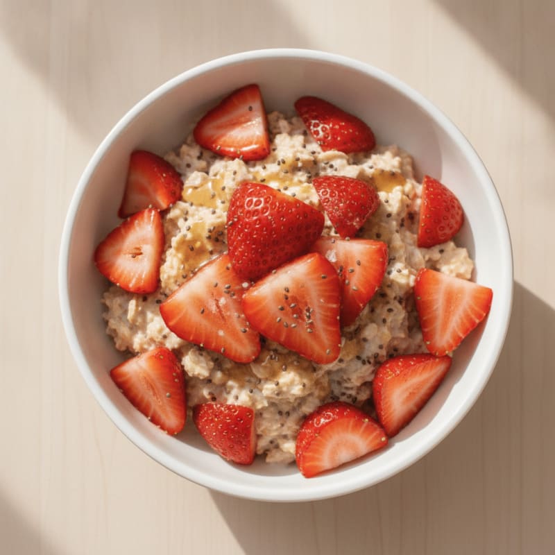 Strawberry Shortcake Overnight Oats