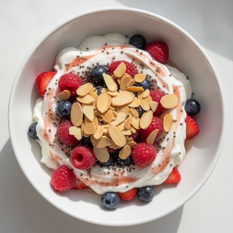 Creamy Greek Yogurt Protein Parfait with Berries