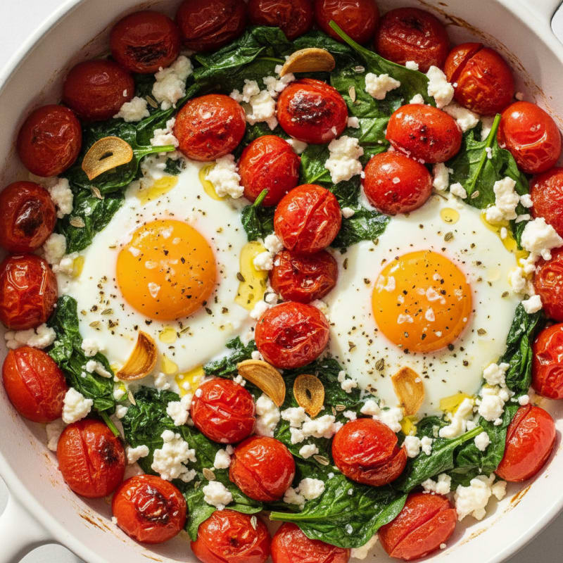 Baked Eggs with Roasted Tomatoes