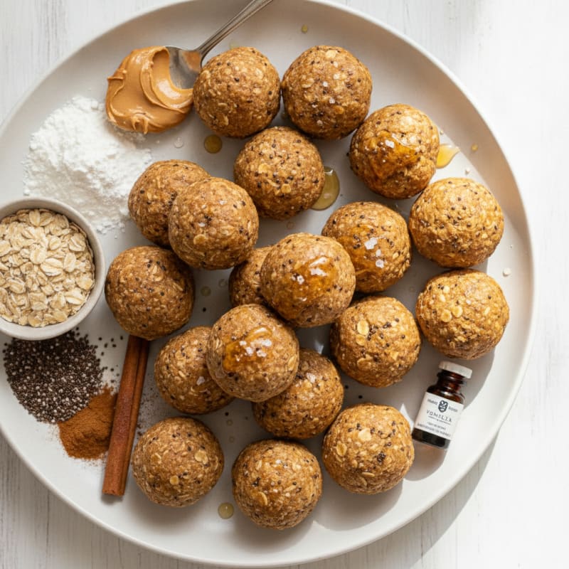 No-Bake Peanut Butter Protein Bites