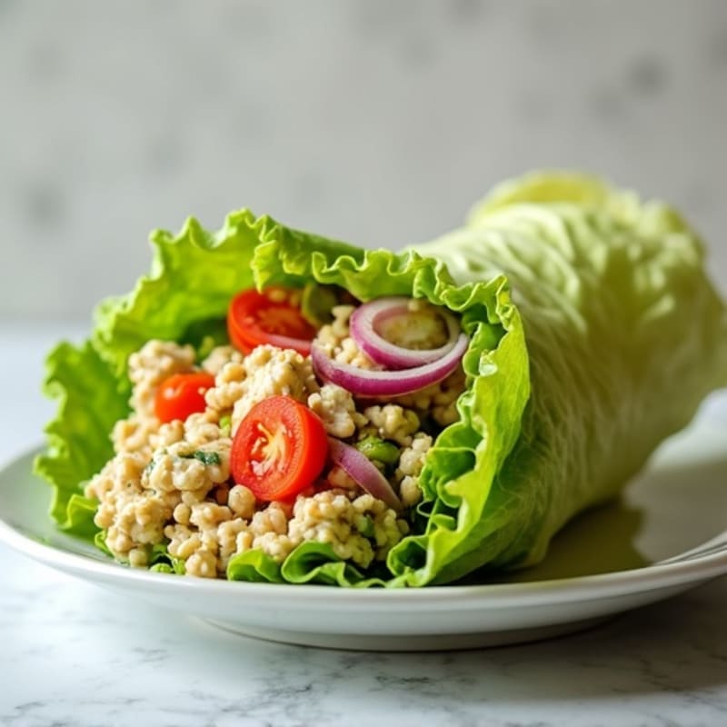 Creamy Avocado Turkey Lettuce Wrap