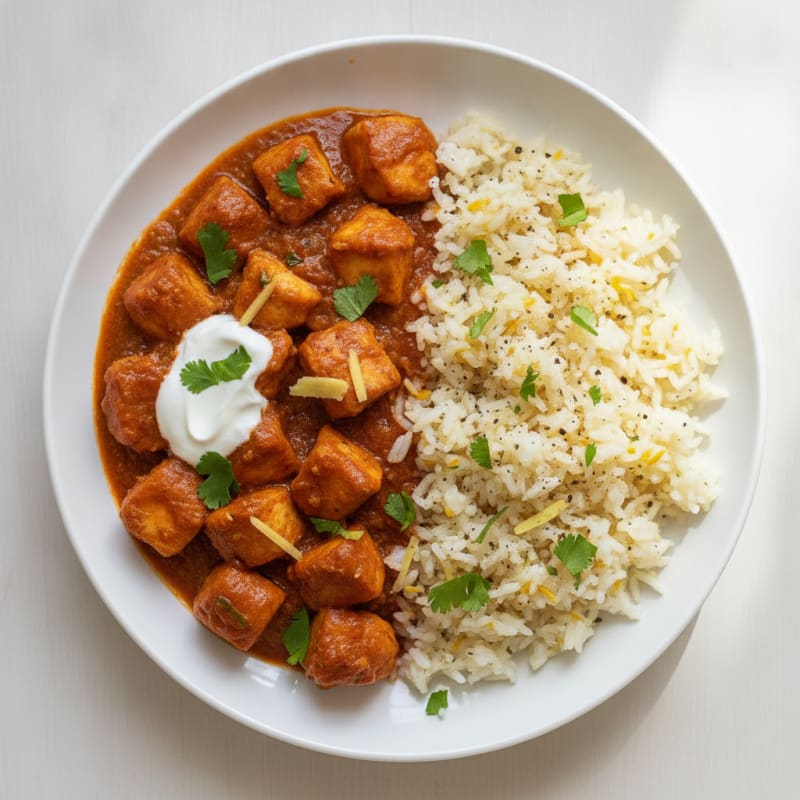 Tomato-Ginger Chicken with Basmati Rice