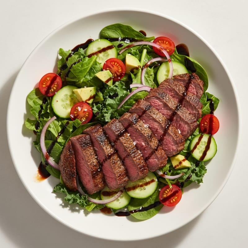Tender Grilled Sirloin Steak Salad