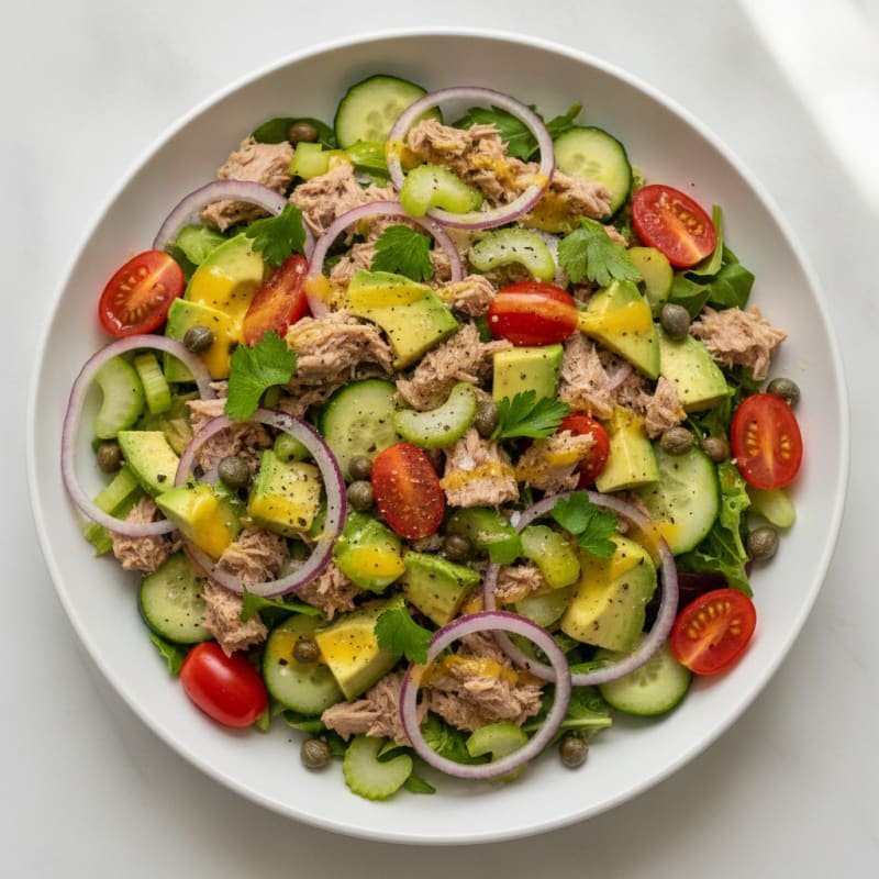 Mediterranean Tuna Salad with Capers