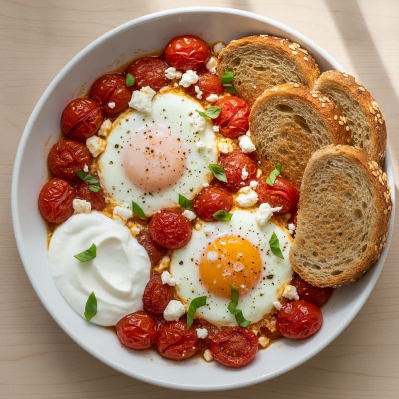 Baked Eggs with Roasted Tomatoes