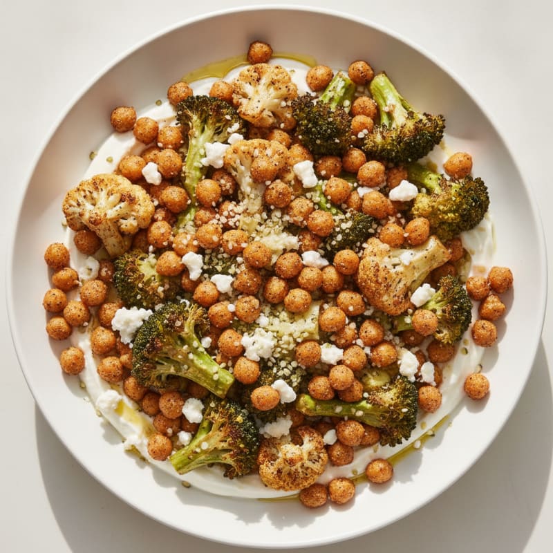 Roasted Vegetable and Chickpea Bowl