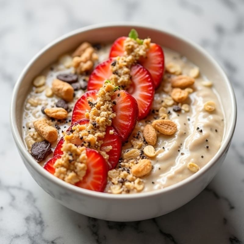 Creamy High Protein Vegan Oatmeal