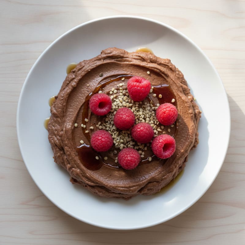 Chocolate Avocado Mousse with Berries