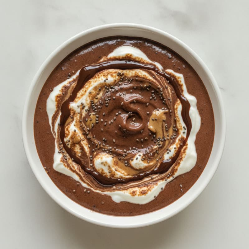Silky Chocolate Protein Pudding with Greek Yogurt