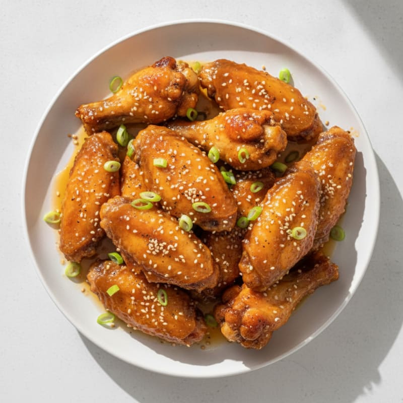 Honey-Garlic Glazed Chicken Wings