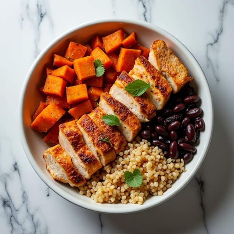 Smoky Black Bean and Roasted Sweet Potato Bowl