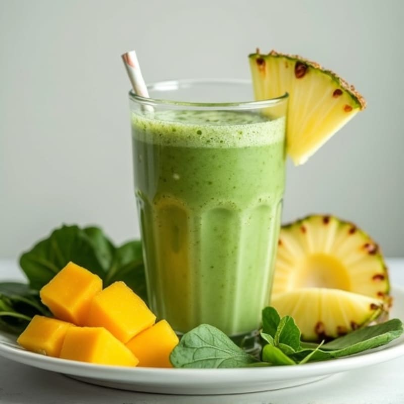 Creamy Tropical Green Smoothie