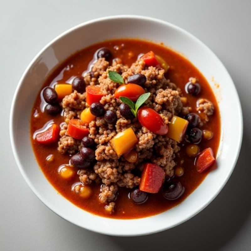 Hearty Black Bean Beef Chili