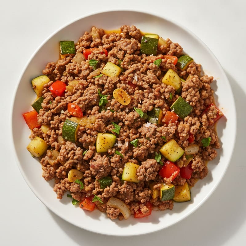 Savory Ground Beef Skillet with Vegetables