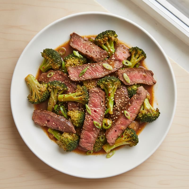 Ginger-Garlic Beef and Broccoli Stir-Fry