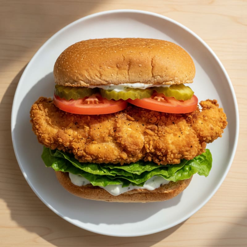 Crispy Buttermilk-Style Fried Chicken Sandwich