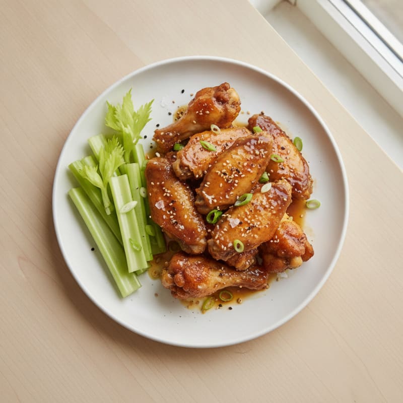 Honey-Garlic Glazed Chicken Wings