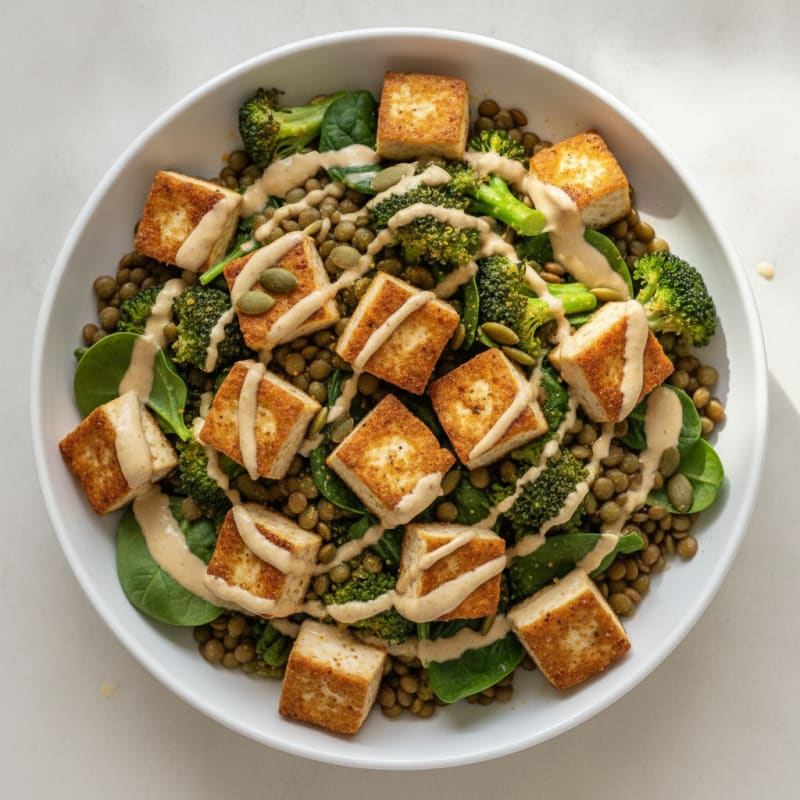 Lentil and Vegetable Power Bowl