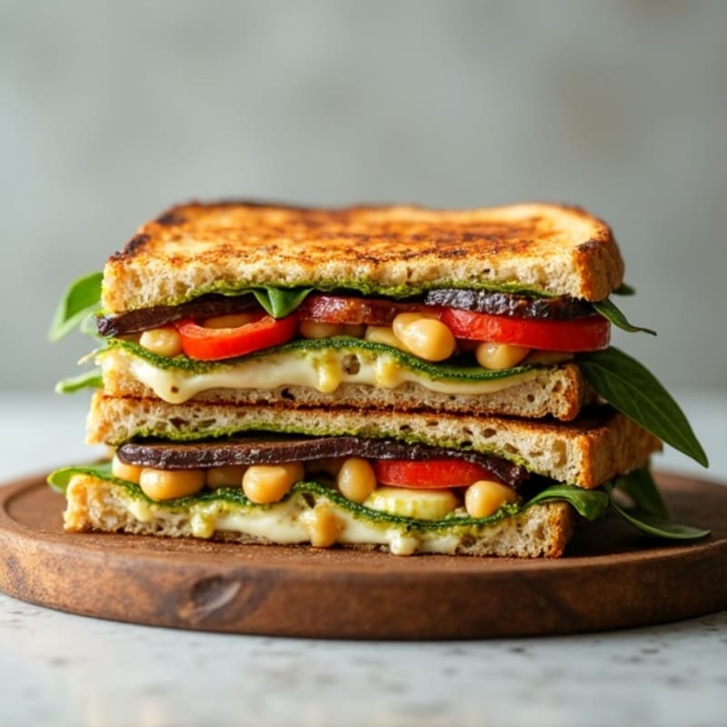 Herb-Roasted Vegetable Pesto Panini