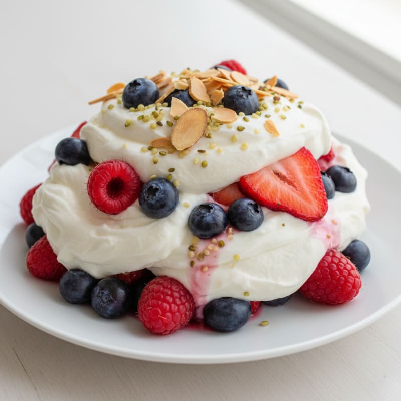 Creamy Greek Yogurt Protein Parfait with Mixed Berries