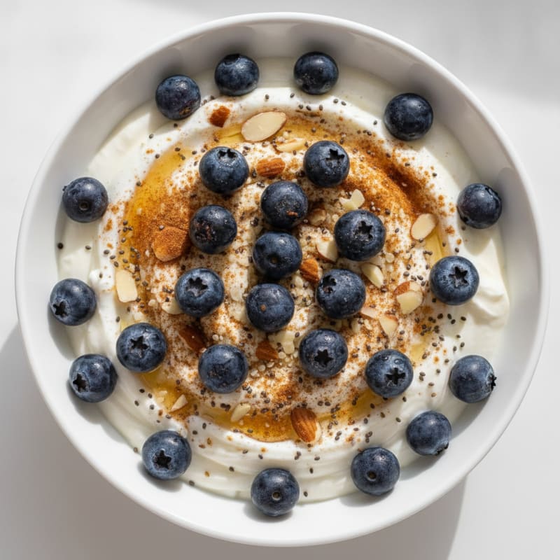 Blueberry Greek Yogurt Power Bowl