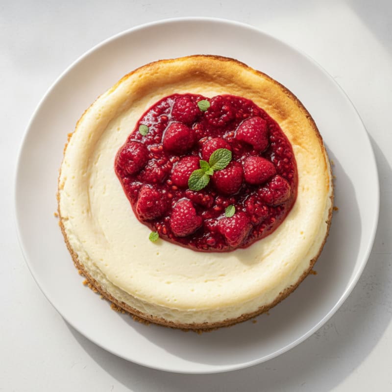 Silky Greek Yogurt Protein Cheesecake