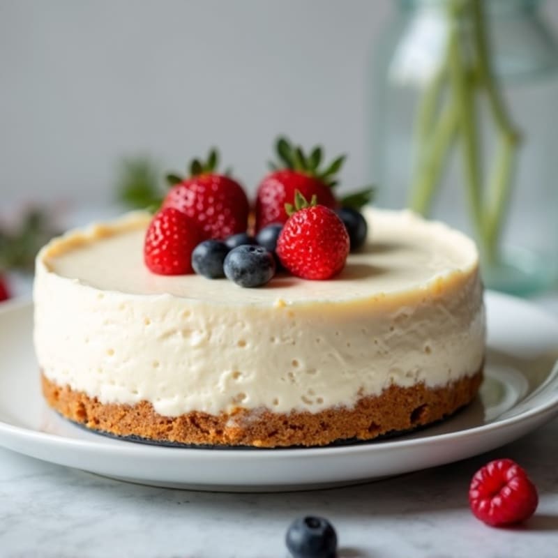 Creamy Greek Yogurt Protein Cheesecake