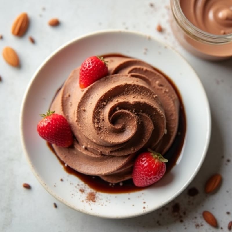 Silky Chocolate Protein Mousse with Greek Yogurt
