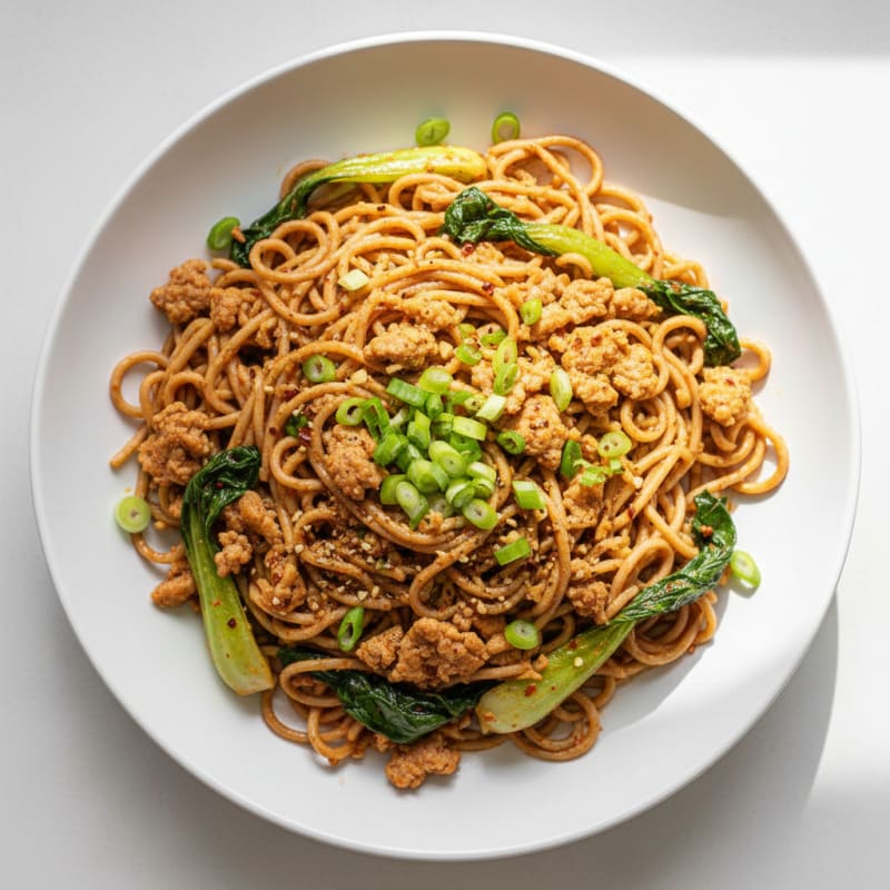 Creamy Spicy Pork Dan Dan Noodles