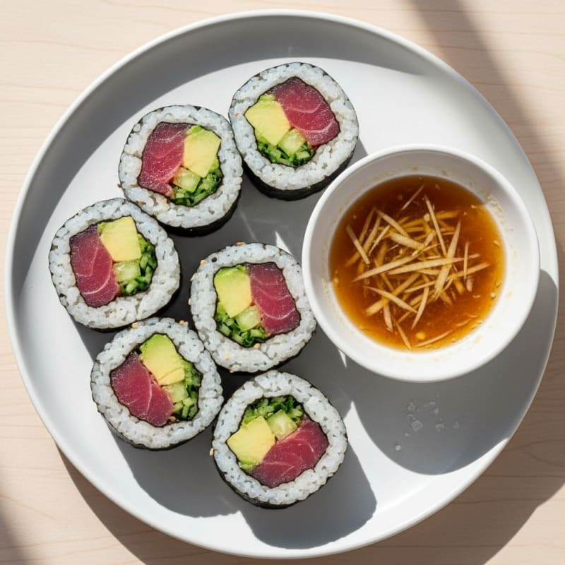 Zesty Fresh Tuna Sushi Rolls