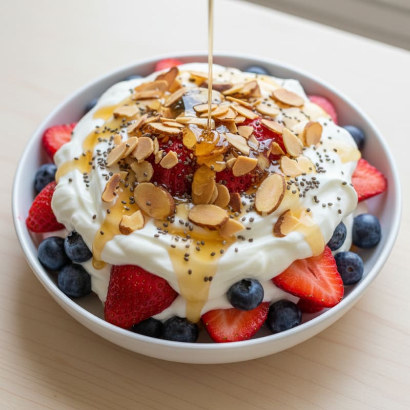 Creamy Greek Yogurt Protein Parfait with Mixed Berries