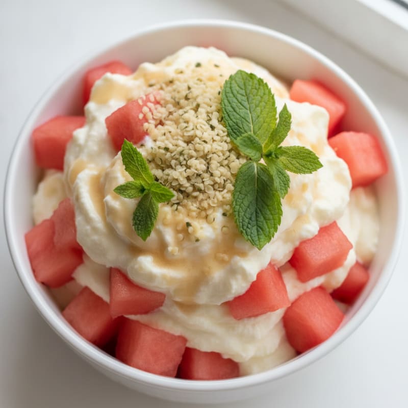 Creamy Protein Watermelon Parfait