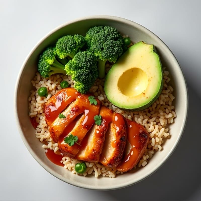 Sticky Ginger-Garlic Teriyaki Chicken Bowl
