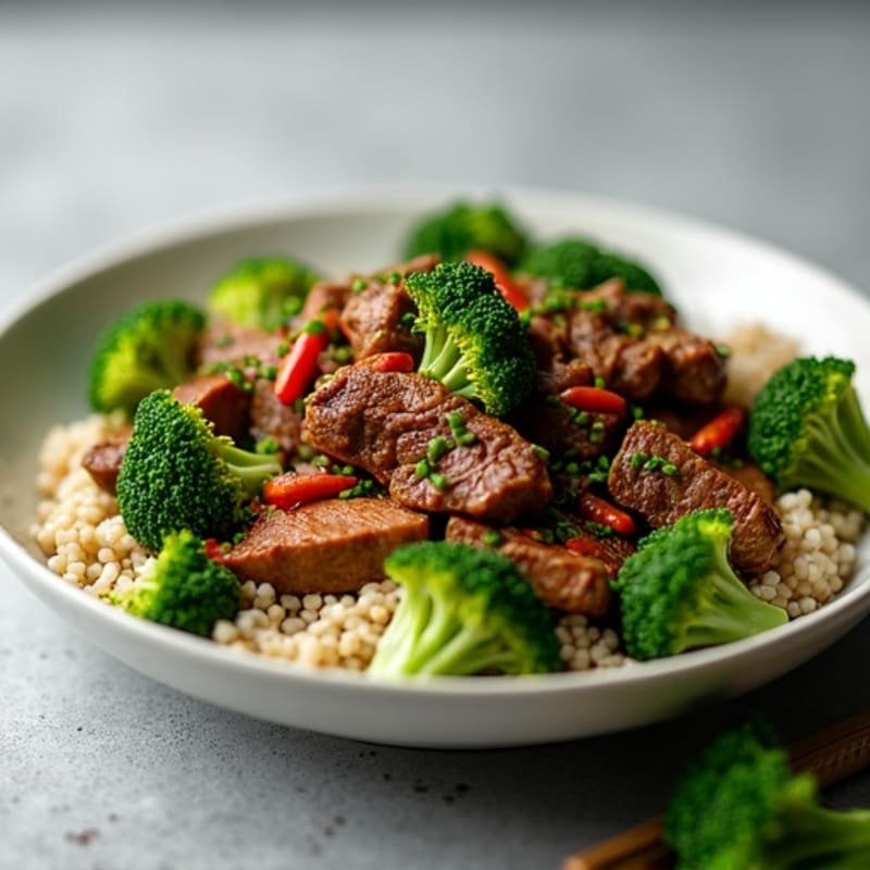 Ginger-Garlic Beef and Broccoli Stir-Fry