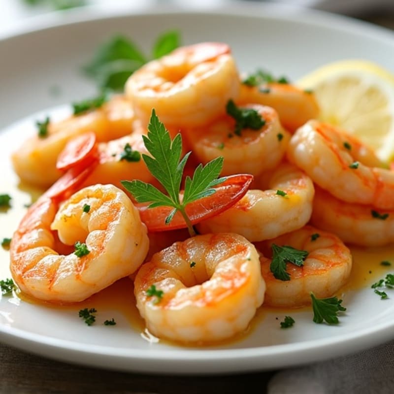 Lemon-Garlic Butter Shrimp with Fresh Herbs