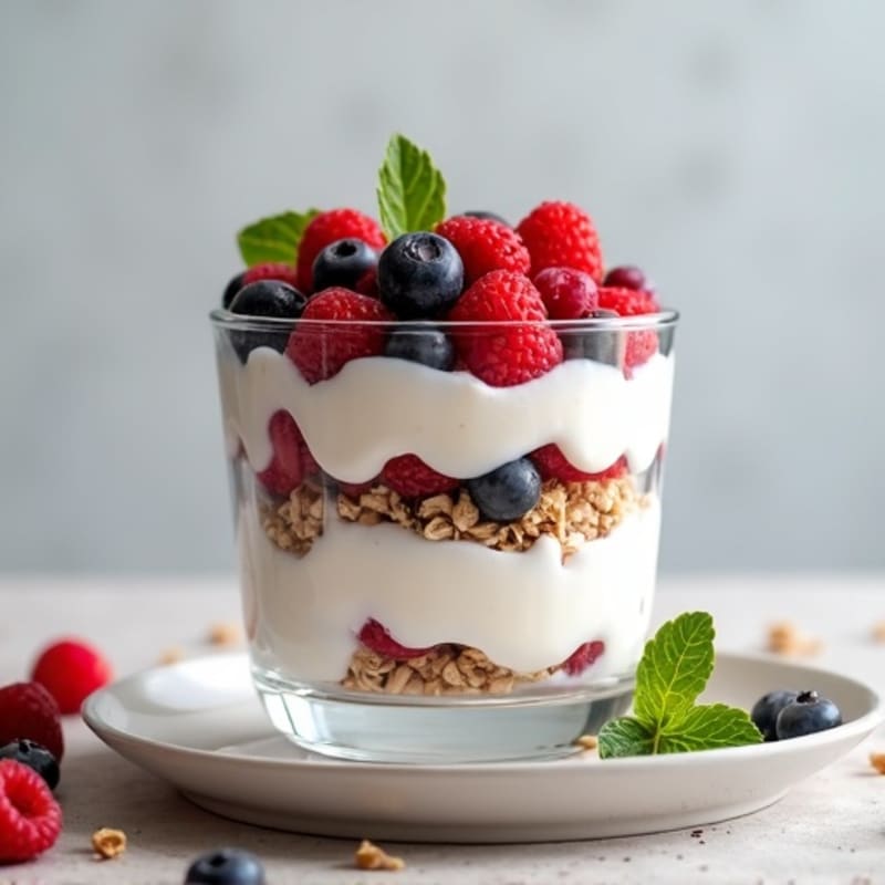 Creamy Greek Yogurt and Berry Protein Parfait