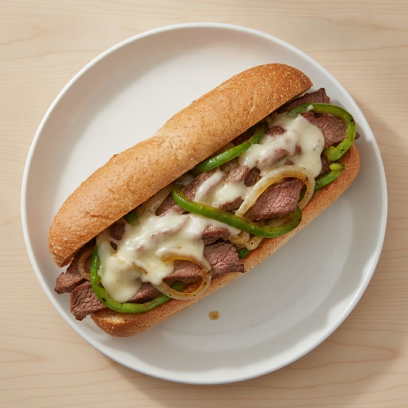 Classic Philly Cheesesteak Sandwich