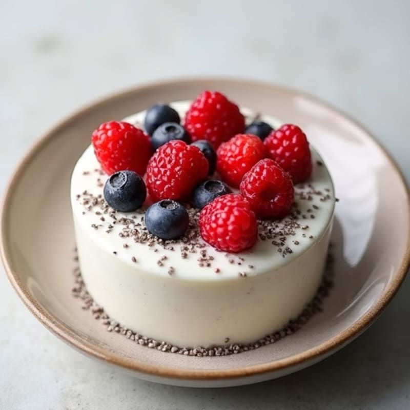 Creamy Vanilla Chia Pudding with Fresh Berries
