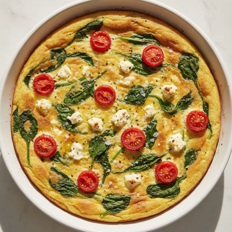 Baked Egg and Spinach Frittata