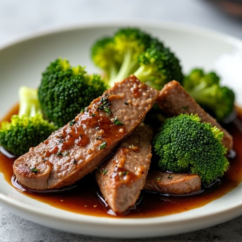 Garlic Ginger Beef and Broccoli Skillet