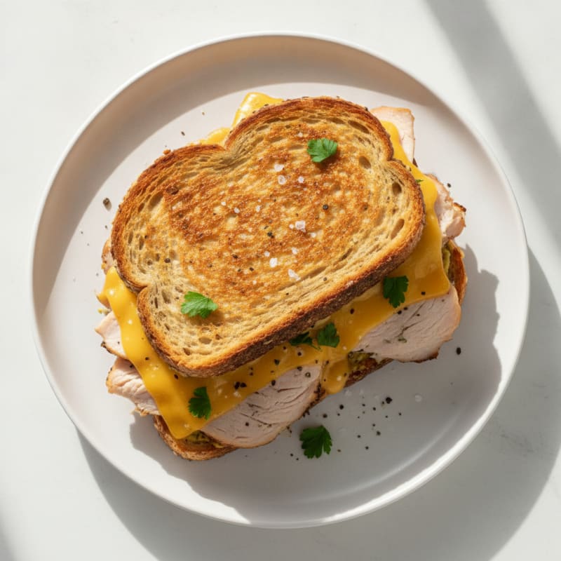 High-Protein Turkey and Sharp Cheddar Melt