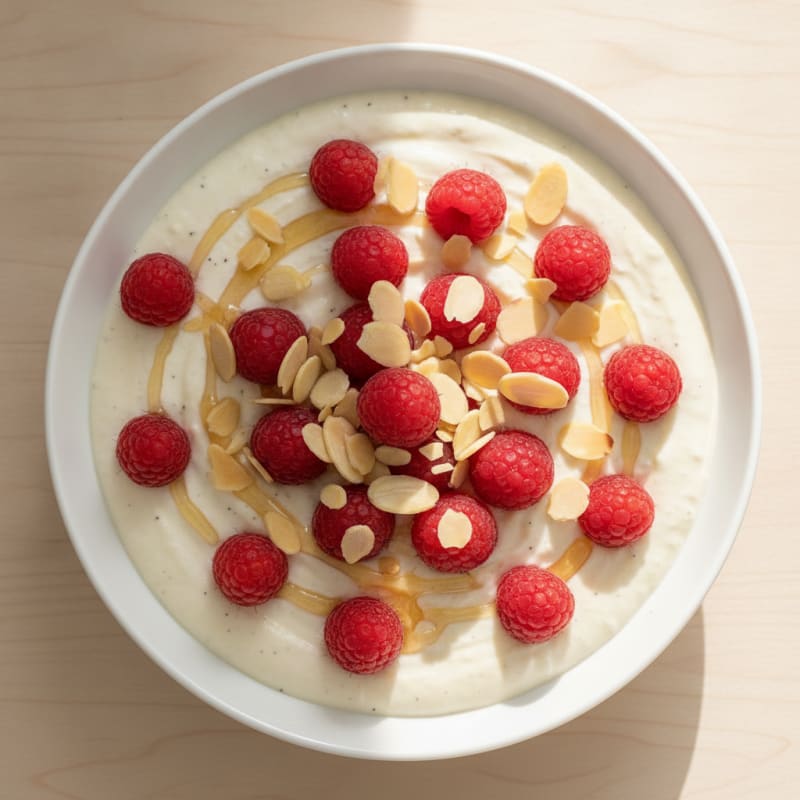 Silky Greek Yogurt Protein Pudding with Berries
