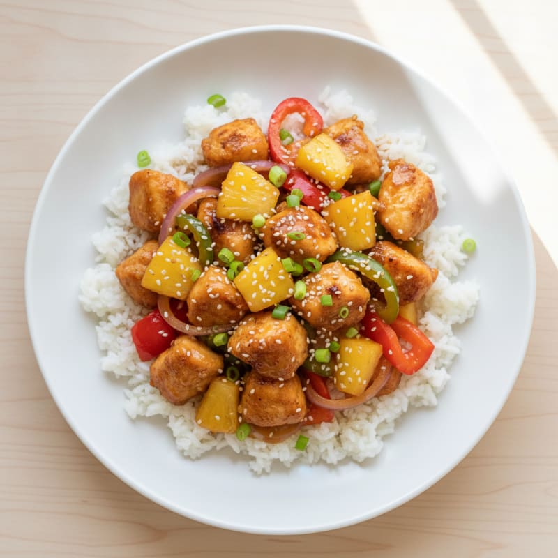 Sweet and Sour Chicken with Pineapple