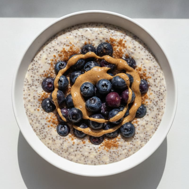 Vanilla Berry Protein Chia Pudding