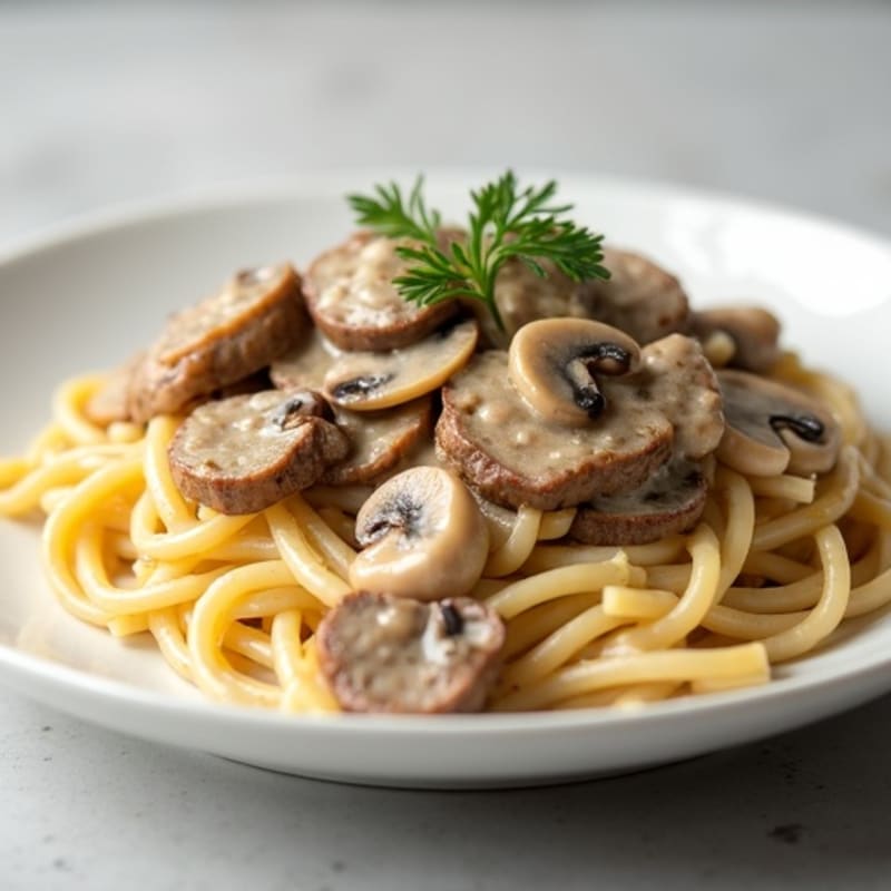 Creamy Greek Yogurt Beef Stroganoff