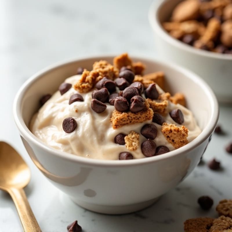 Creamy High-Protein Chocolate Chip Cookie Dough Bowl