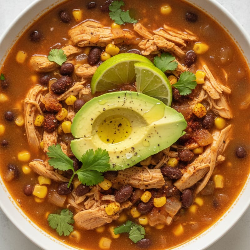 Hearty Chicken Taco Soup