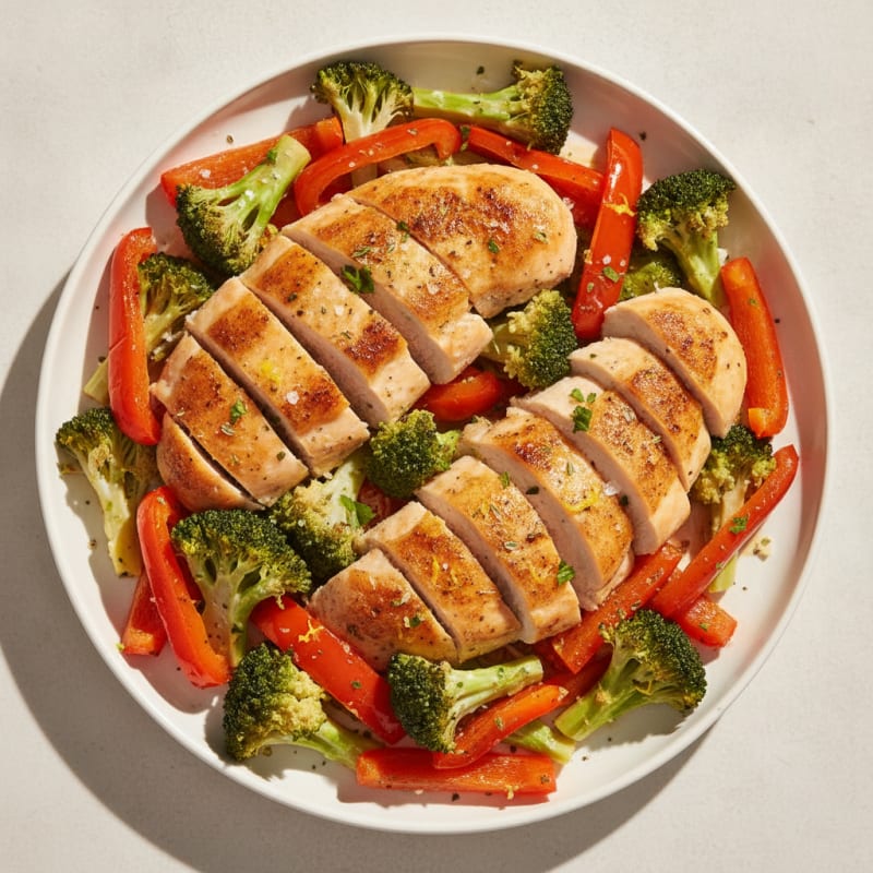Lemon Herb Roasted Chicken and Veggies
